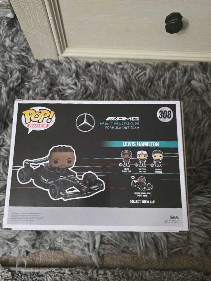 Formula 1 Funko Lewis Hamilton Ride  vinyl figure collectible [Barcode 889698757973] - Main Image 2