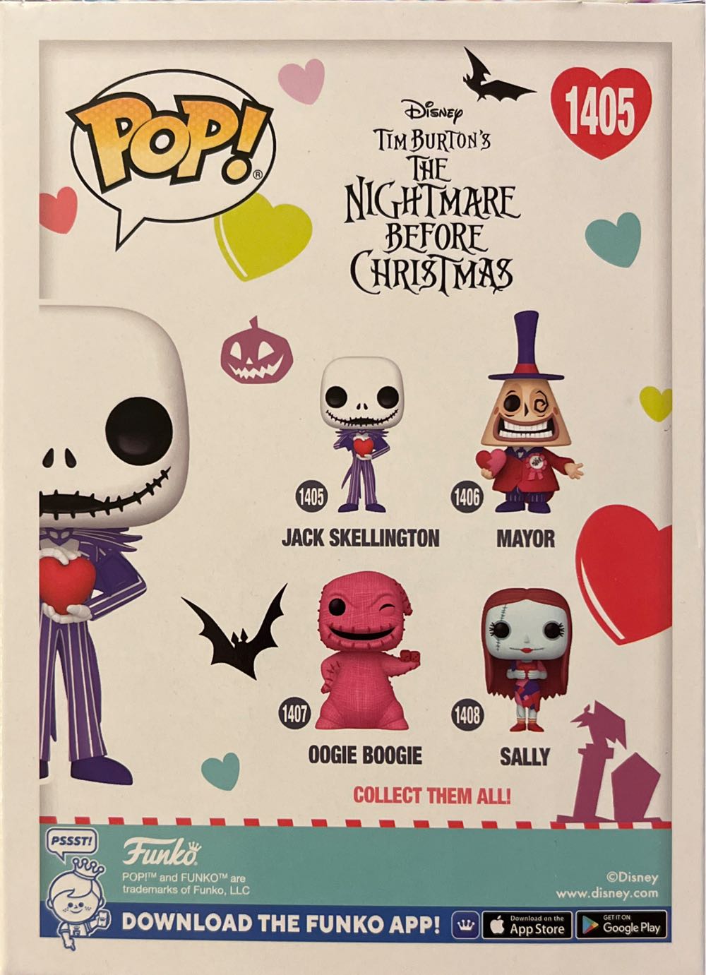 Jack Skellington-Valentine’s - The Nightmare Before Christmas vinyl figure collectible [Barcode 889698757676] - Main Image 2
