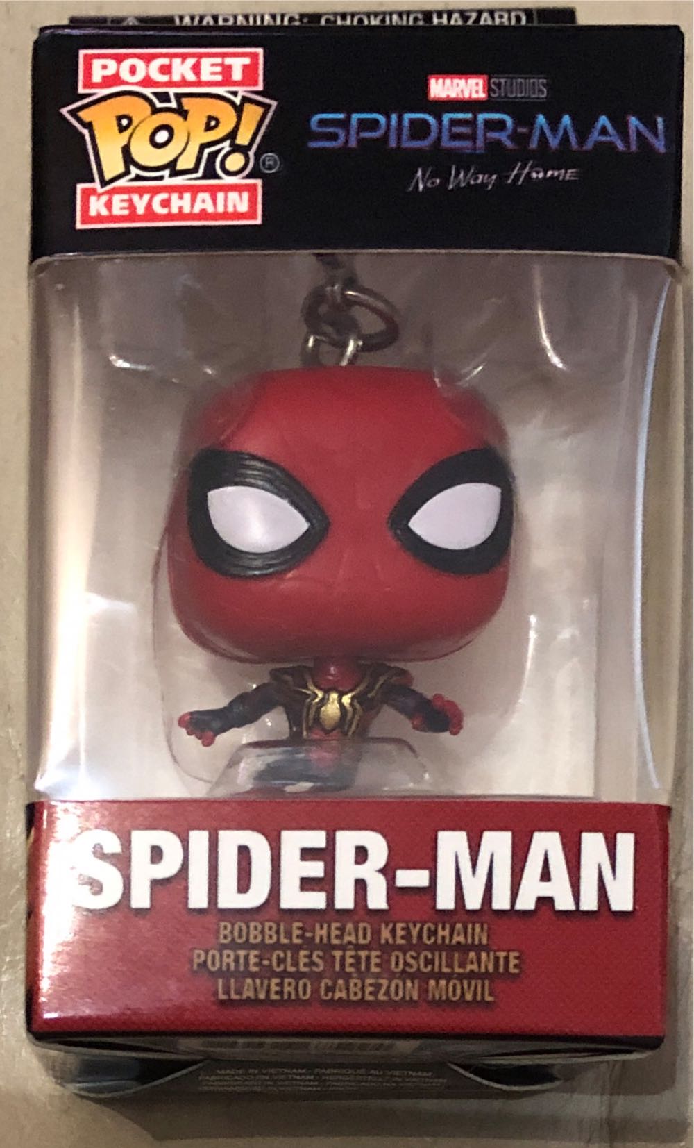 Funko Pop! Keychain: Marvel Spider-man: No Way Home Spider-man  vinyl figure collectible [Barcode 889698675994] - Main Image 2