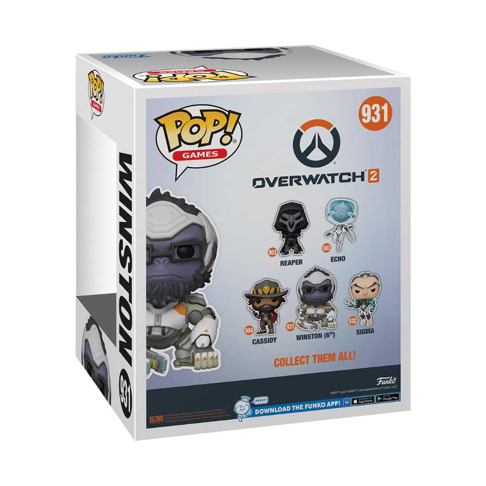 Overwatch 2 Winston Super Funko Pop! Vinyl Figure #931 - Overwatch vinyl figure collectible [Barcode 889698591904] - Main Image 2