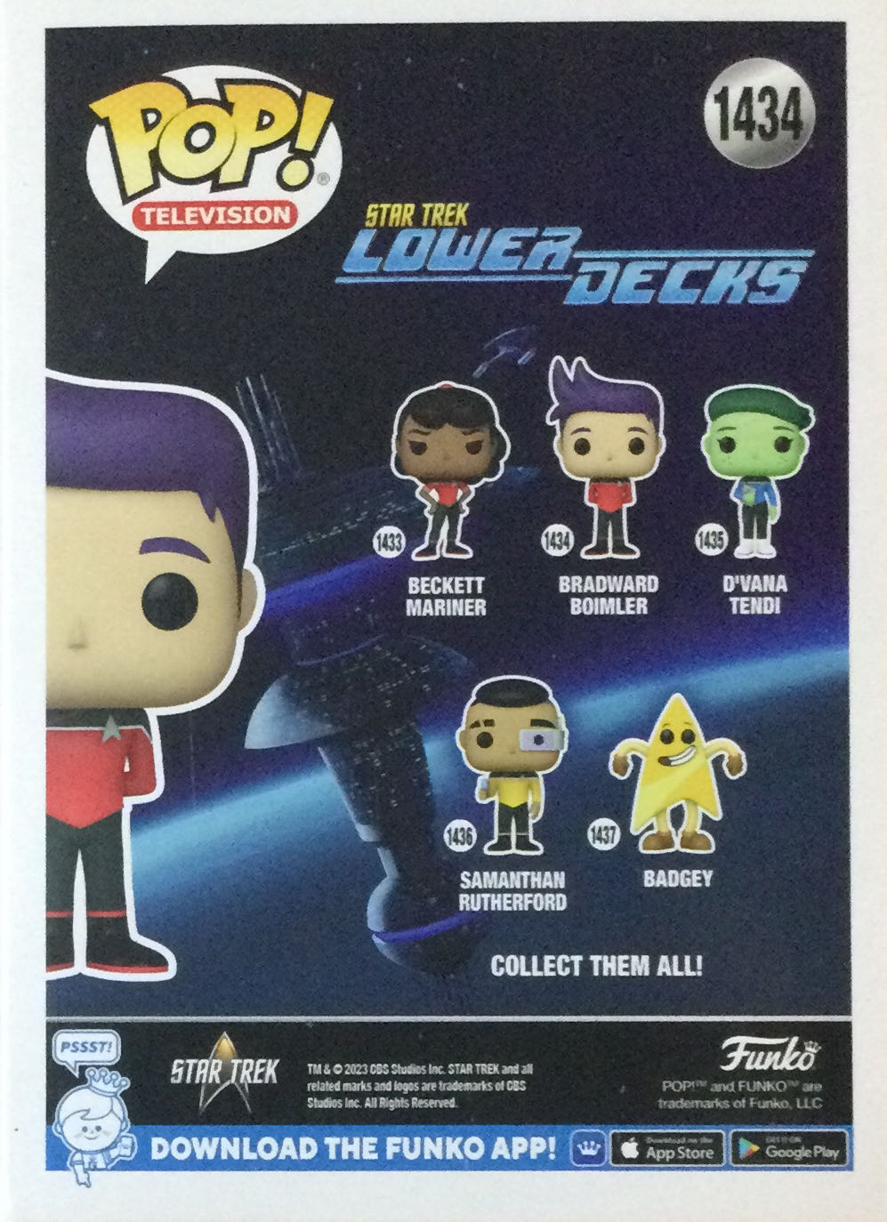 Star Trek Lower Decks Bradward Boimler - Star Trek vinyl figure collectible [Barcode 889698758437] - Main Image 2