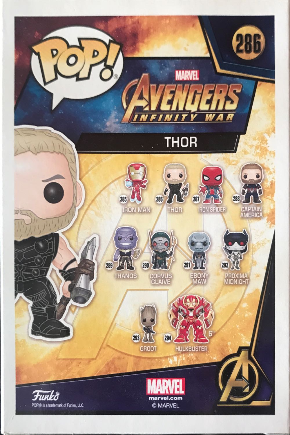 Thor - Avengers: Infinity War vinyl figure collectible [Barcode 882041051292] - Main Image 3