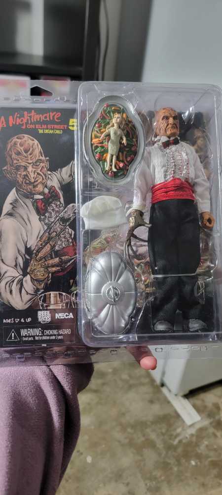 Freddy Krueger Neca Elm Street 5 The Dream 儿童厨师 Freddy 可动人偶 Krueger Chef Nightmare On Clothed  vinyl figure collectible [Barcode 634482149577] - Main Image 2