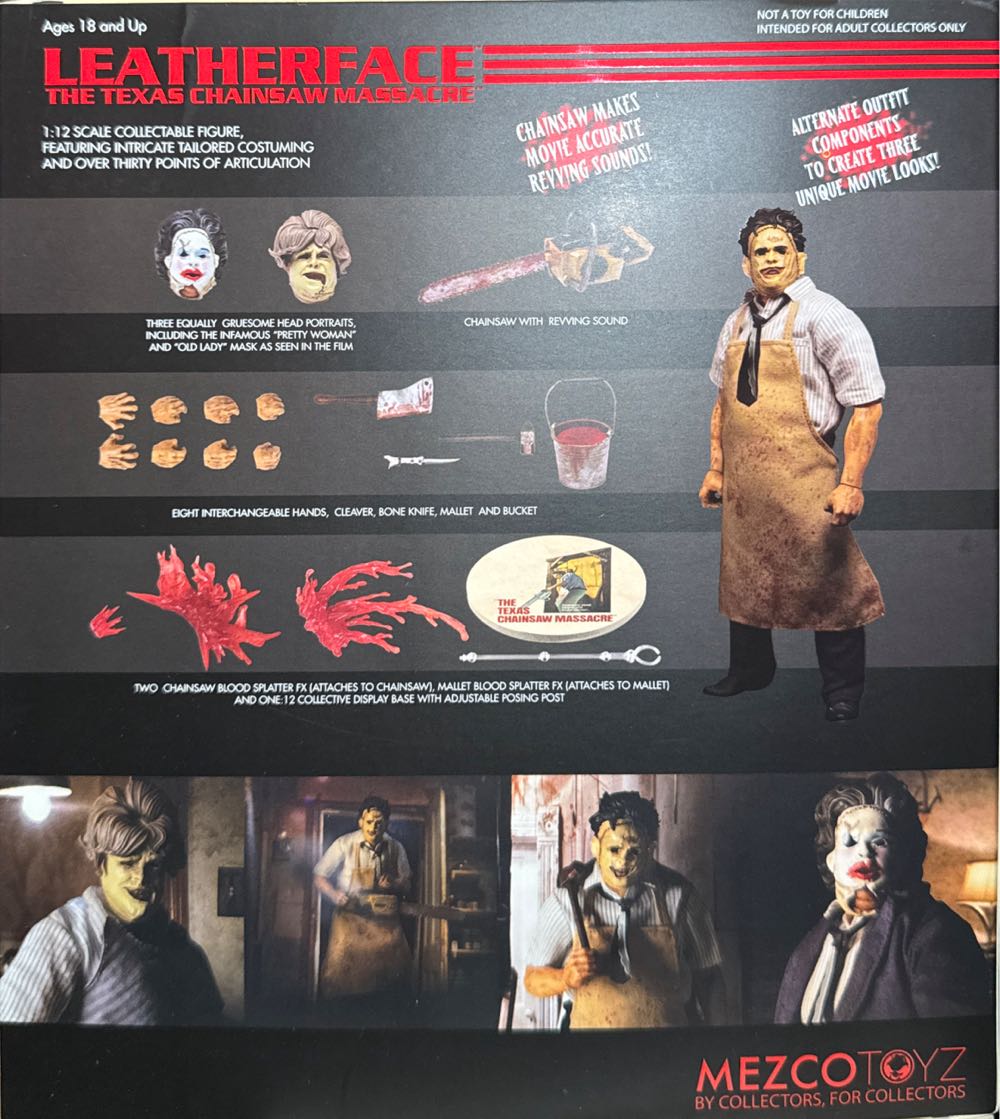 Leatherface  vinyl figure collectible [Barcode 696198775259] - Main Image 3