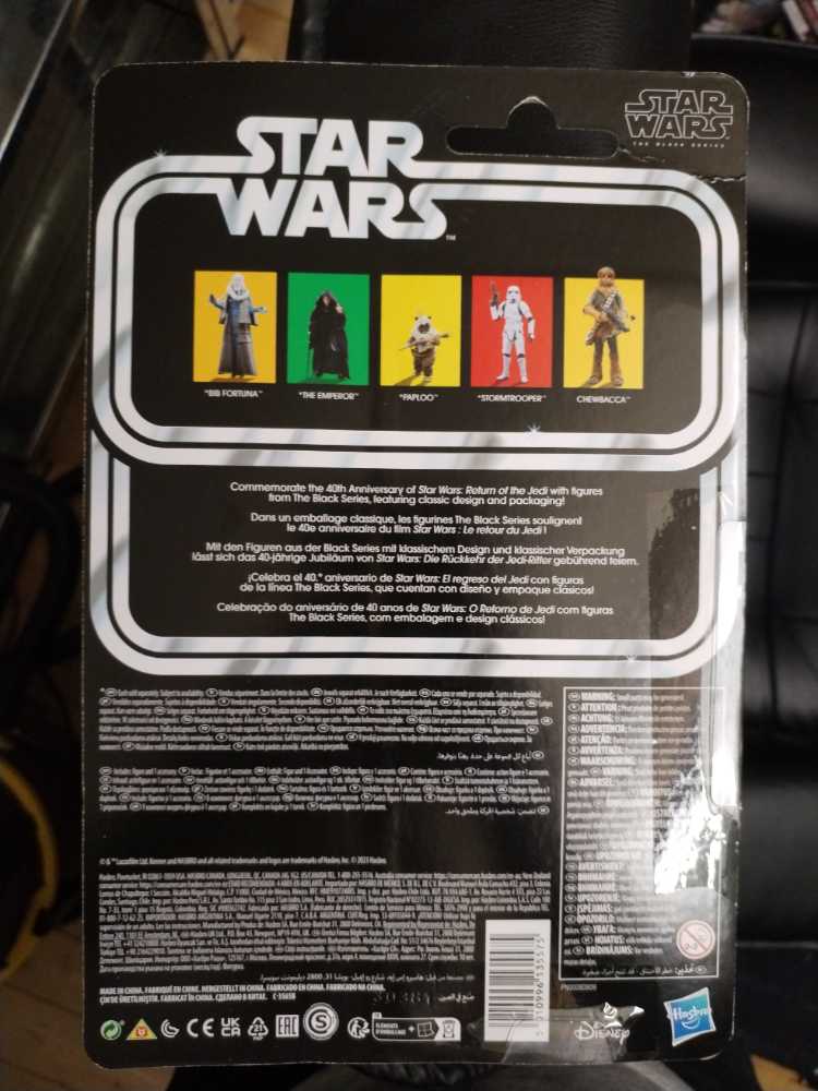 Hasbro Star Wars The 40th Anniversary Chewbacca Return Of The Jedi 40th Ann. Black Series Chewbacca Action Rotj Episode New 6 6” Inch Chewbacca Kenner 15 Cm Wave 2 Stock Chewy Scale 15cm - Star Wars vinyl figure collectible [Barcode 5010996135575] - Main Image 2