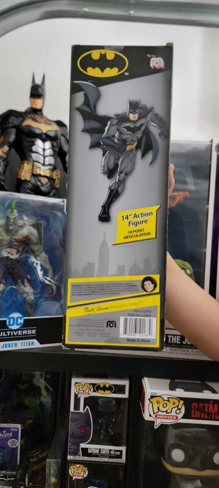 Batman Inch 14 Inch New Batman 14” Inch Batman Darknight Detective Action Sdcc Exclusive Nib Mego Dc Marty Abrams Black Limited Edition Points Presents Exclusive! Suit Retro  vinyl figure collectible [Barcode 850003511689] - Main Image 3