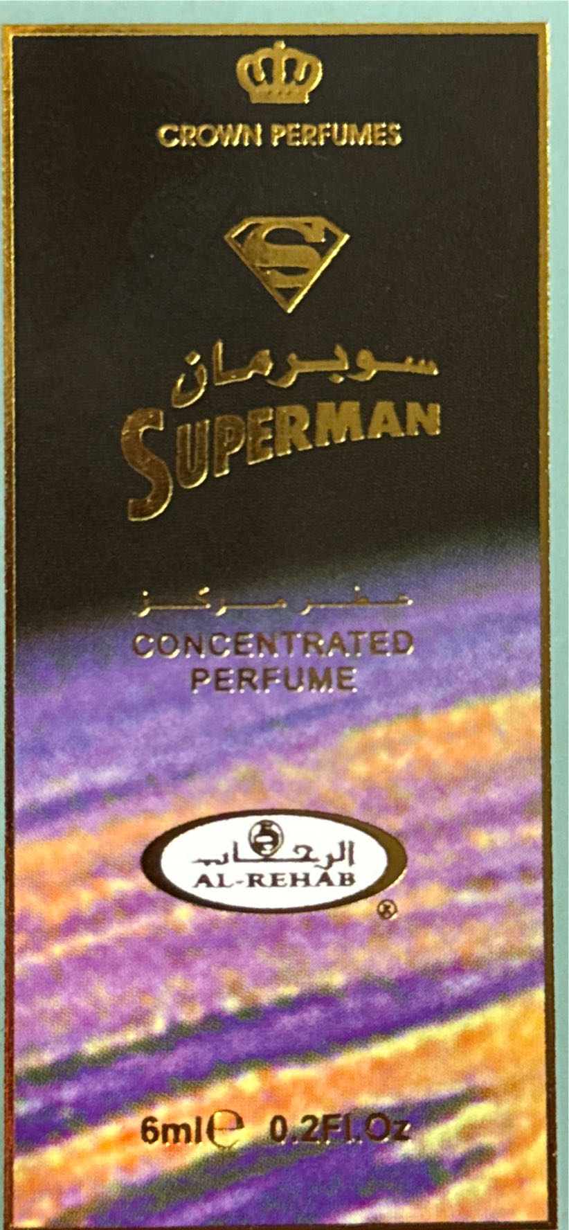 Super Man Concentrated Perfume Oil 6ml 0.2oz| Spicy Woods Oriental Aromatic.  vinyl figure collectible [Barcode 6291110001344] - Main Image 2
