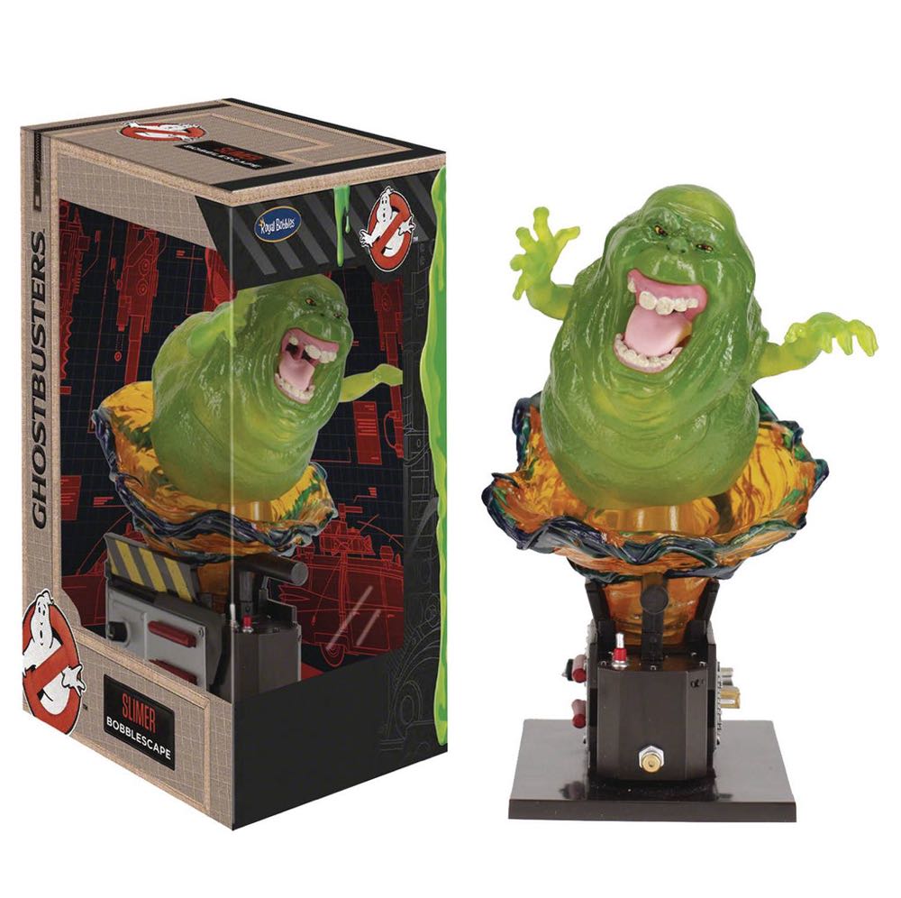 Royal Bobbles Ghostbusters Classic Slimer Bobblescape Bobblehead Premium Pvc Lifelike Figure Unique Serial Number Exquisite Detail - Ghostbusters vinyl figure collectible [Barcode 814089012775] - Main Image 2