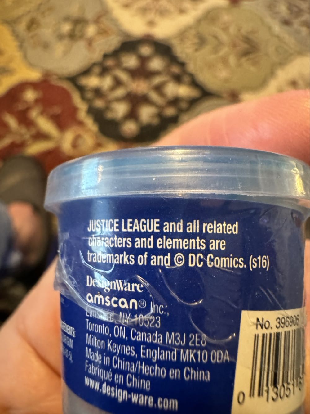 Justice League Ooze Putty Party Favor  vinyl figure collectible [Barcode 013051617882] - Main Image 3