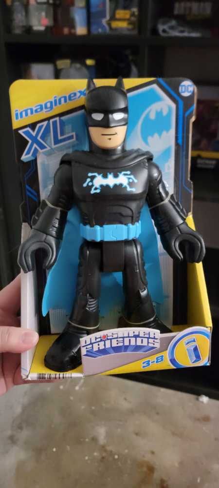 Batman Fisher-price Imaginext Dc Super Friends Batman Xl – Bat Tech Blue 10-inch Poseable Figure For Preschool Kids Ages 3 To 8 Years  vinyl figure collectible [Barcode 887961957068] - Main Image 2