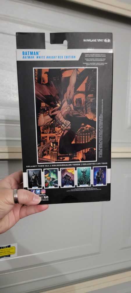 Batman Mcfarlane Dc Multiverse 7” White Knight Batman Figure Red Variant Eddition Various 15138-1  vinyl figure collectible [Barcode 787926151381] - Main Image 3