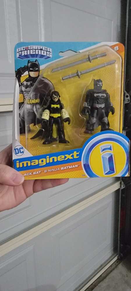 Batman Fisher-price Imaginext Dc Super Friends Black Bat & Ninja Batman  vinyl figure collectible [Barcode 887961651492] - Main Image 2