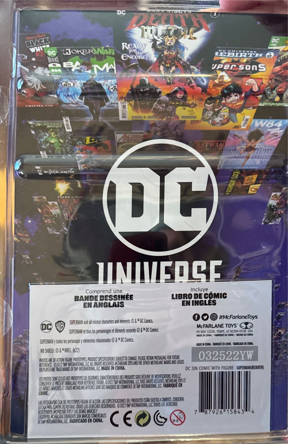 Mcfarlane Toys Dc Direct Page Punchers 3” Figure With Comic Wave 1 Superman Rebirth  vinyl figure collectible [Barcode 787926158434] - Main Image 3