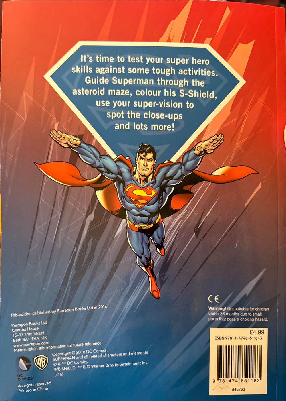 DC Superman Heroic Activities With Spinning Pencil Toppers - DC Comics vinyl figure collectible [Barcode 9781474851183] - Main Image 2