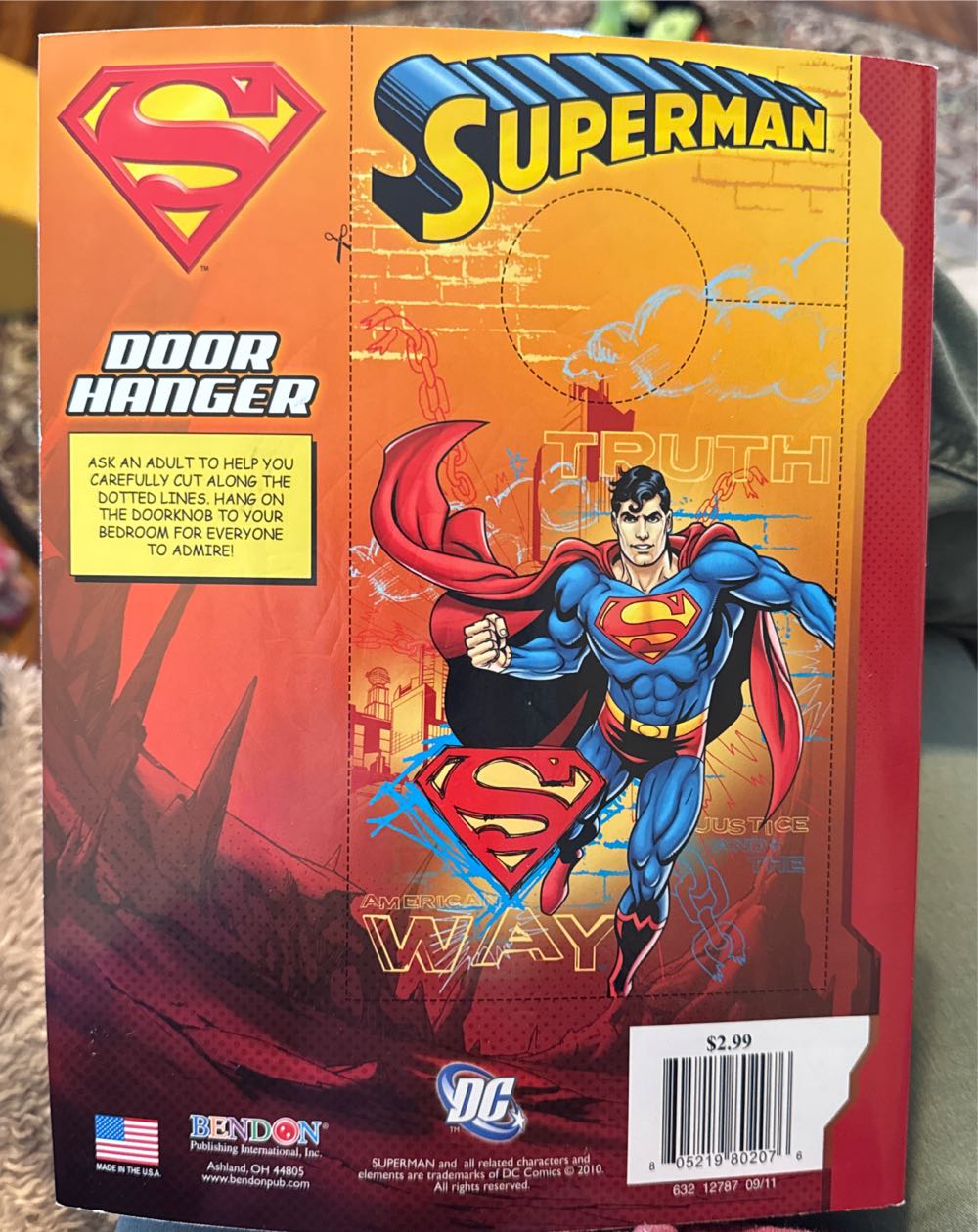 DC Superman Coloring Activity Book With Stickers  vinyl figure collectible [Barcode 805219802076] - Main Image 2