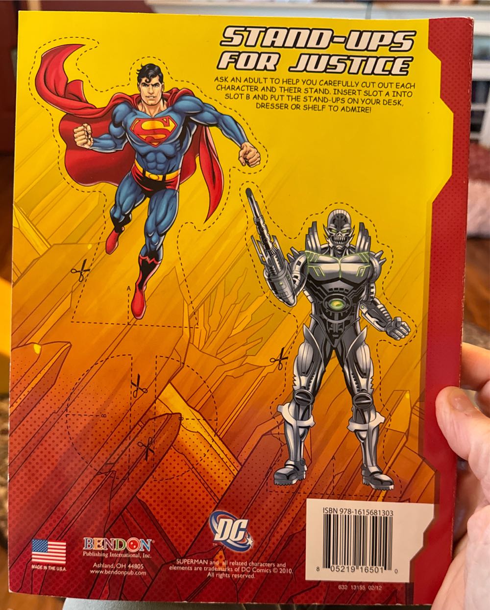 DC Superman Jumbo Coloring Activity Book - DC Comics vinyl figure collectible [Barcode 805219165010] - Main Image 2