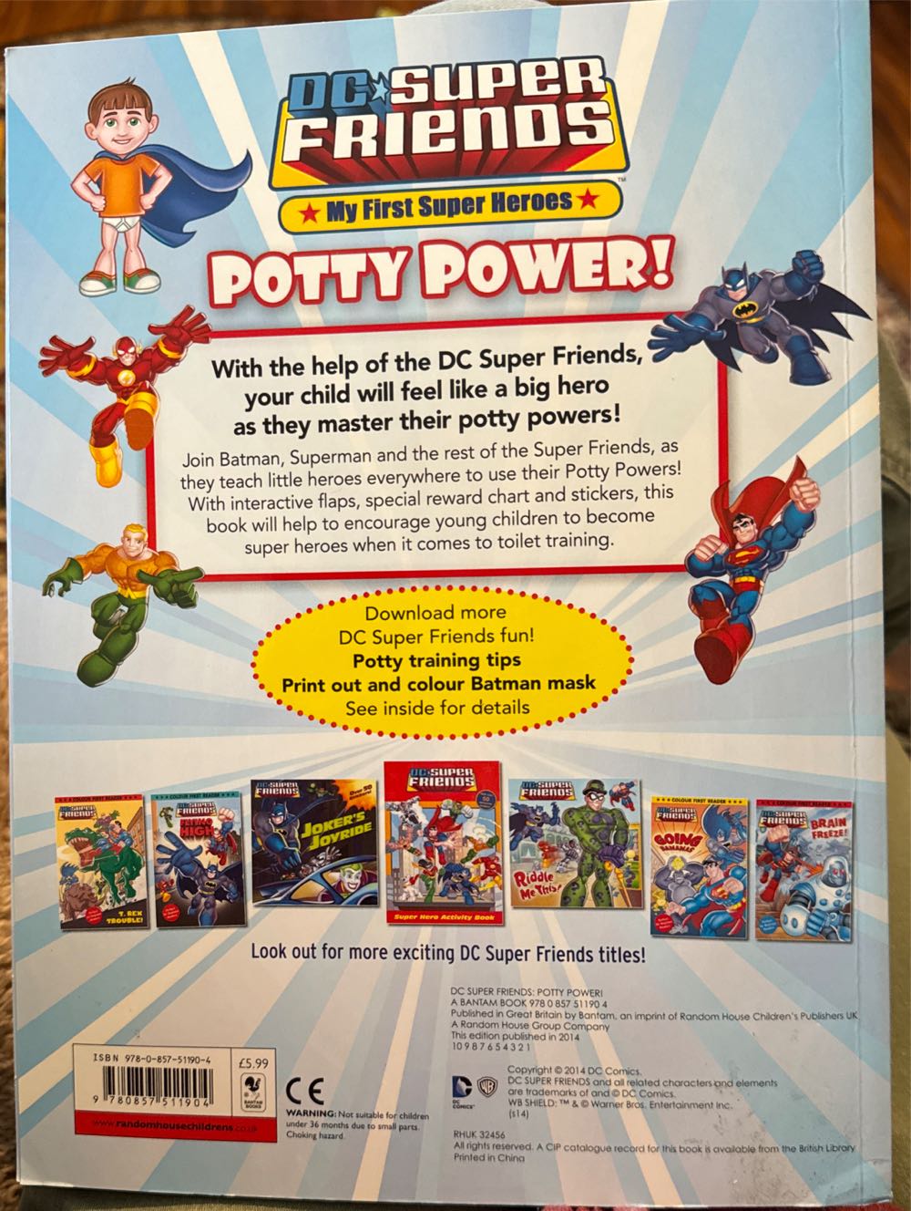 Dc Super Friends My First Super Heroes - Potty Power - DC Comics vinyl figure collectible [Barcode 9780857511904] - Main Image 2