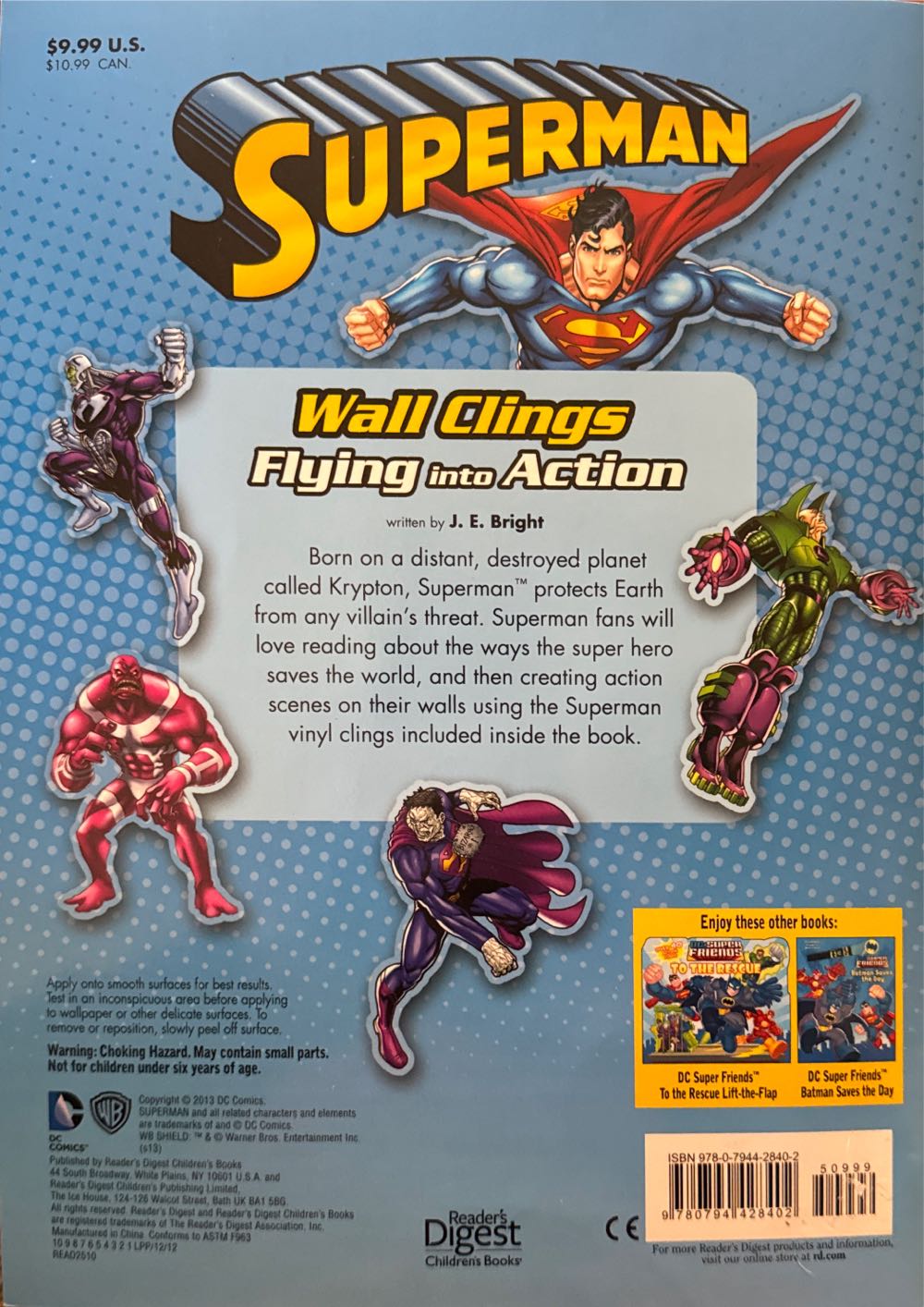 Dc Superman Flying Into Action 1 Wall Clings - DC Comics vinyl figure collectible [Barcode 9780794428402] - Main Image 2
