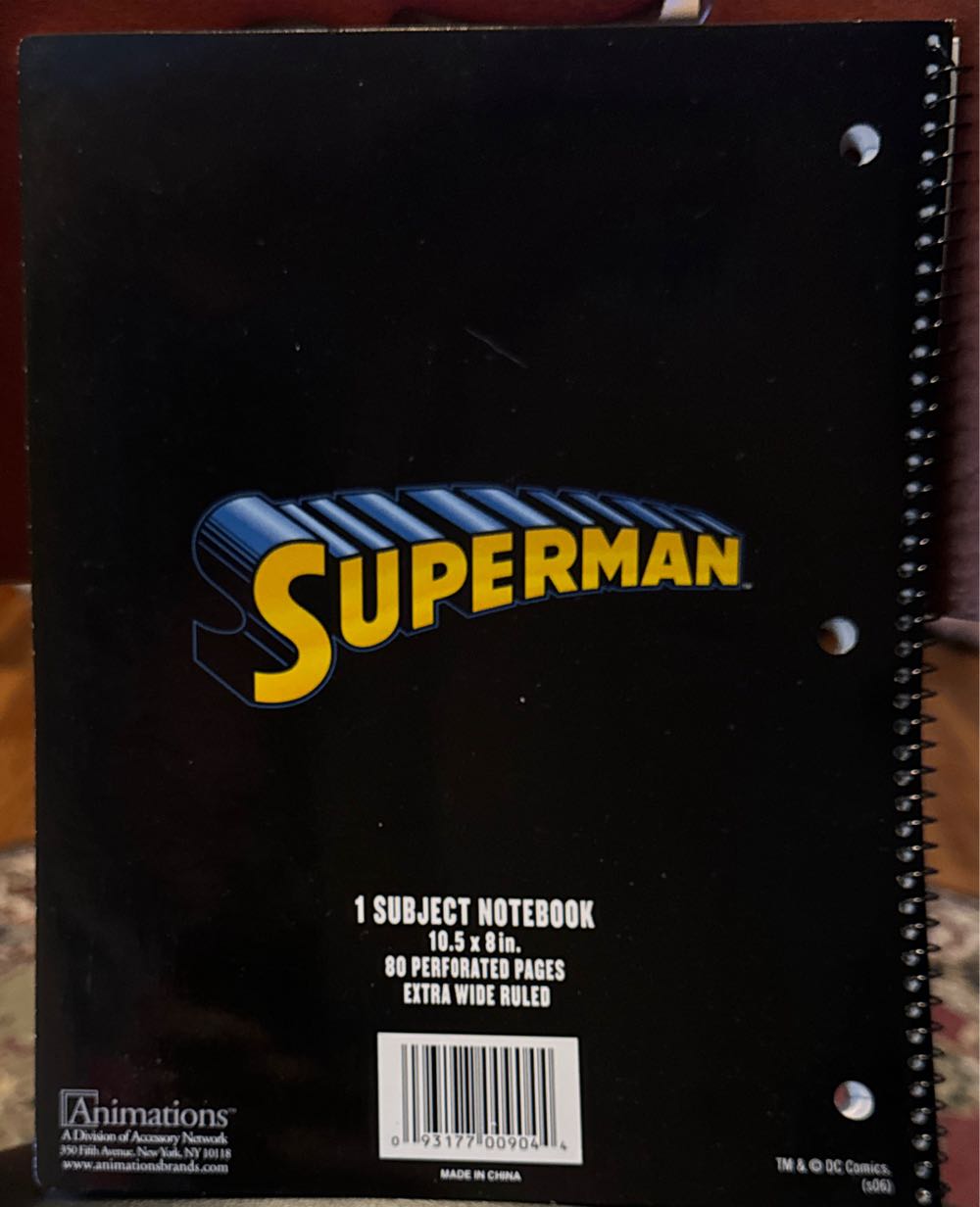 One Subject Notebook Man Of Steel - DC Comics vinyl figure collectible - Main Image 2