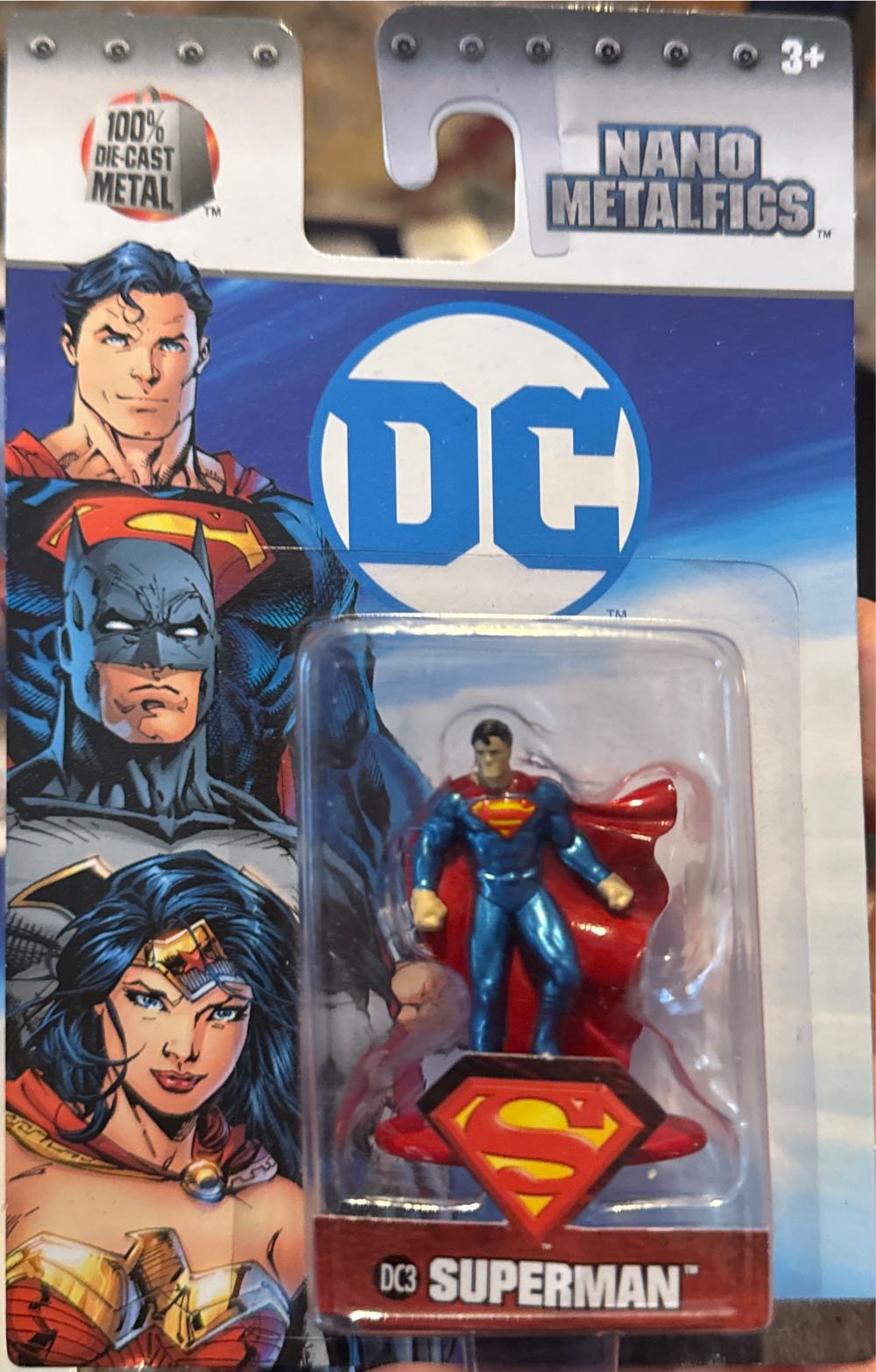 Nano Metal Figs DC52 Justice League Superman - DC Comics vinyl figure collectible [Barcode 801310844069] - Main Image 2