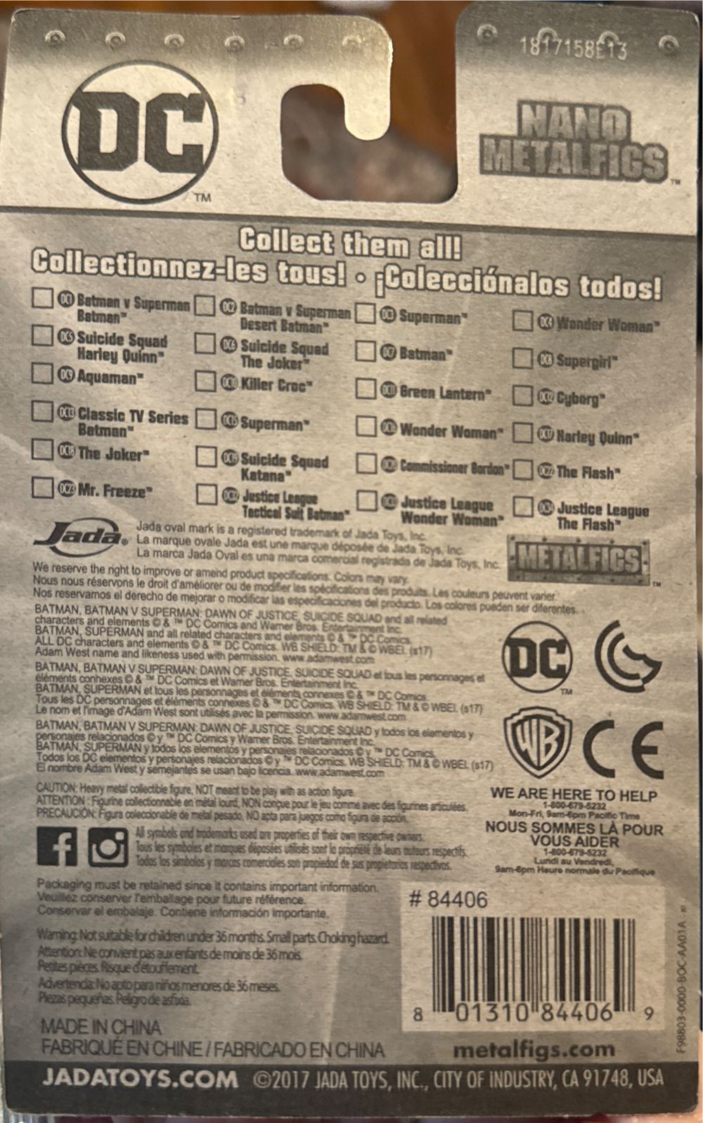 Nano Metal Figs DC52 Justice League Superman - DC Comics vinyl figure collectible [Barcode 801310844069] - Main Image 3