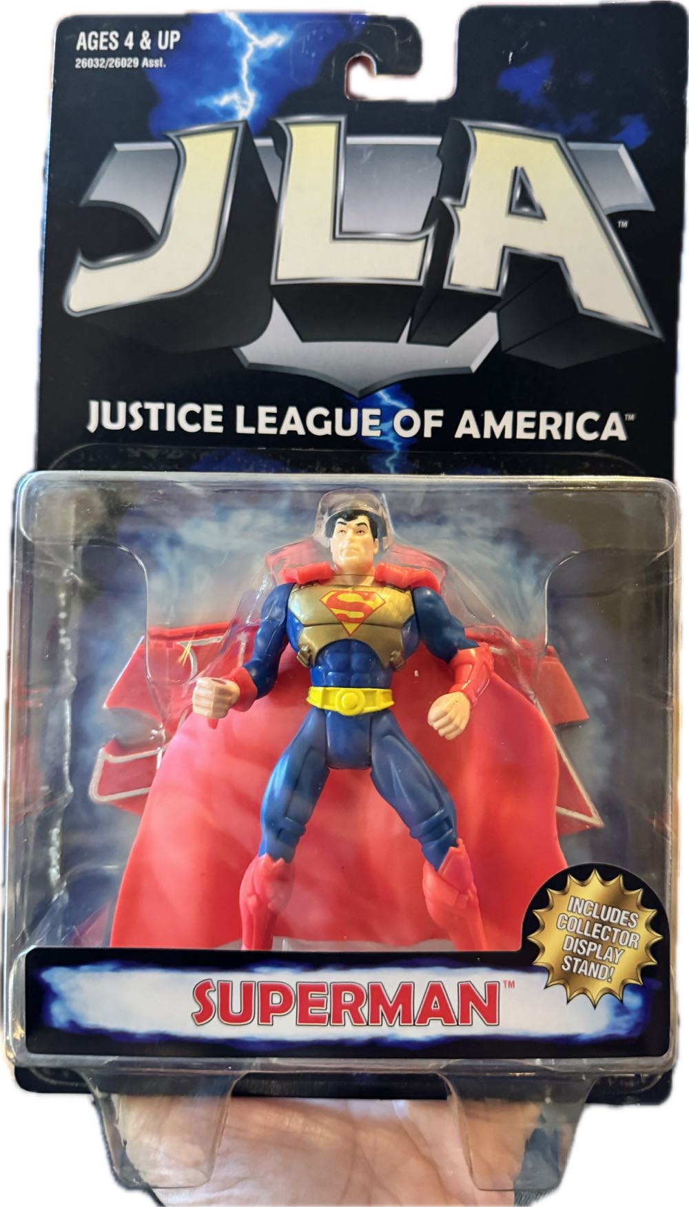 Jla Justice League Of America 5” Superman W Gold Chest Plate Action Hasbro Dc Figure  vinyl figure collectible [Barcode 076930260326] - Main Image 2