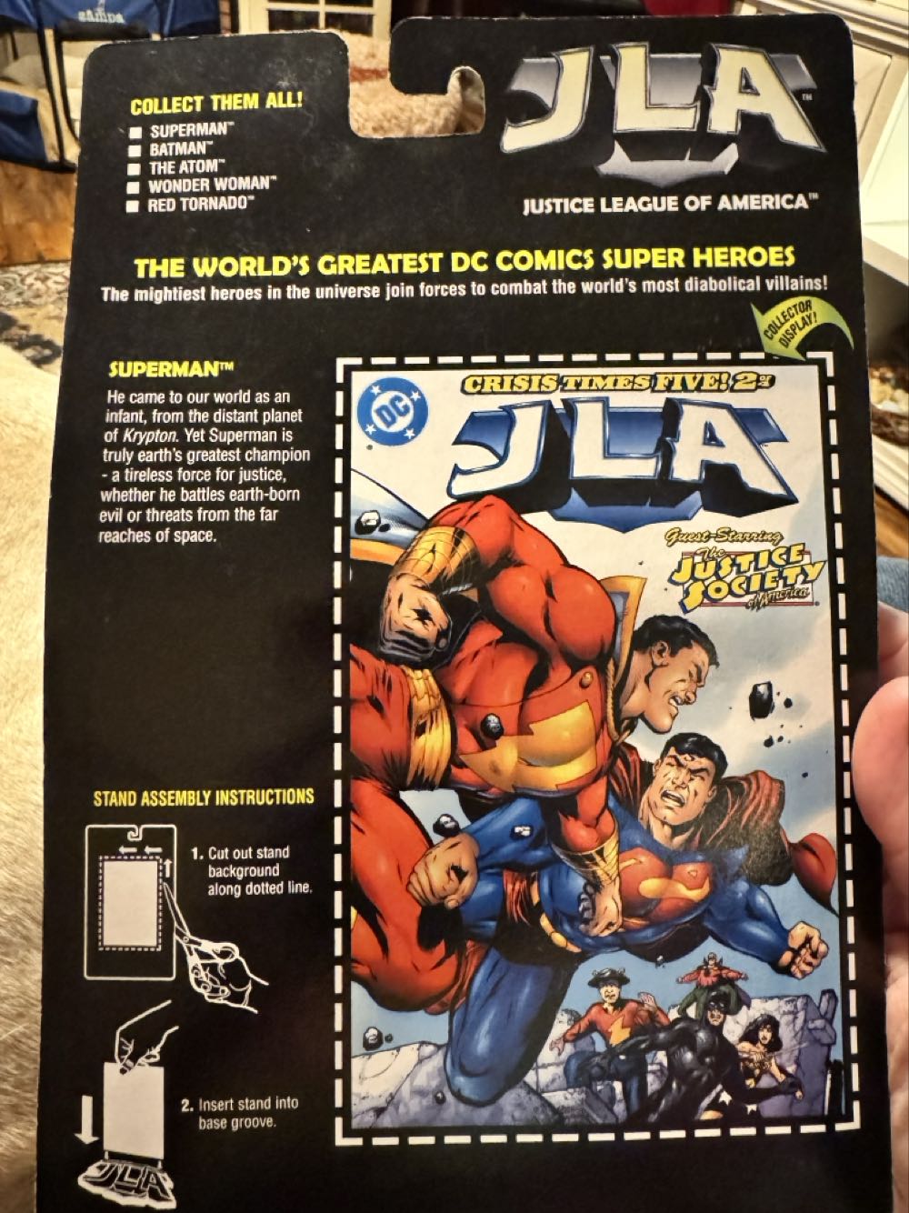 Jla Justice League Of America 5” Superman W Gold Chest Plate Action Hasbro Dc Figure  vinyl figure collectible [Barcode 076930260326] - Main Image 3