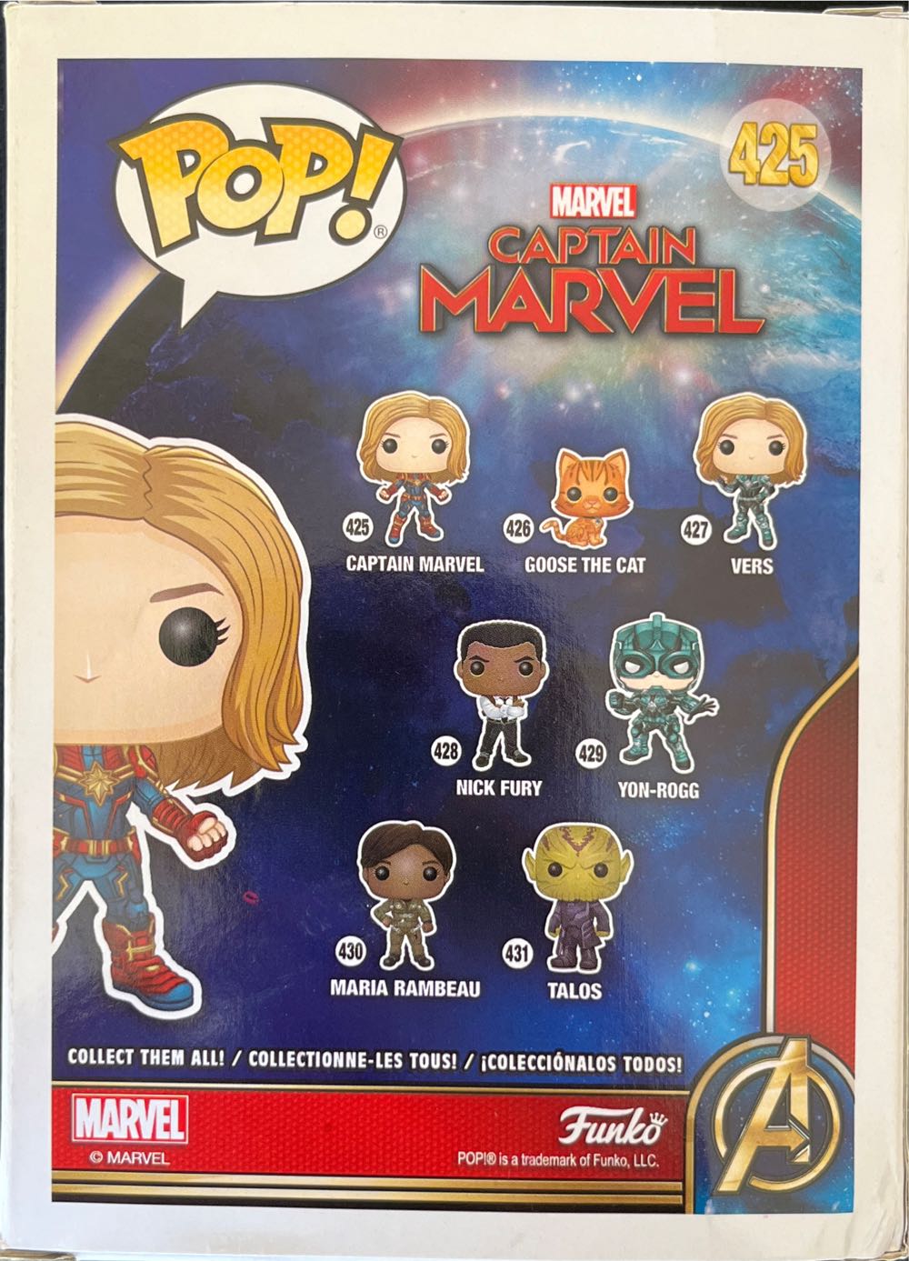 Captain Marvel - Captain Marvel vinyl figure collectible [Barcode 889698363419] - Main Image 2