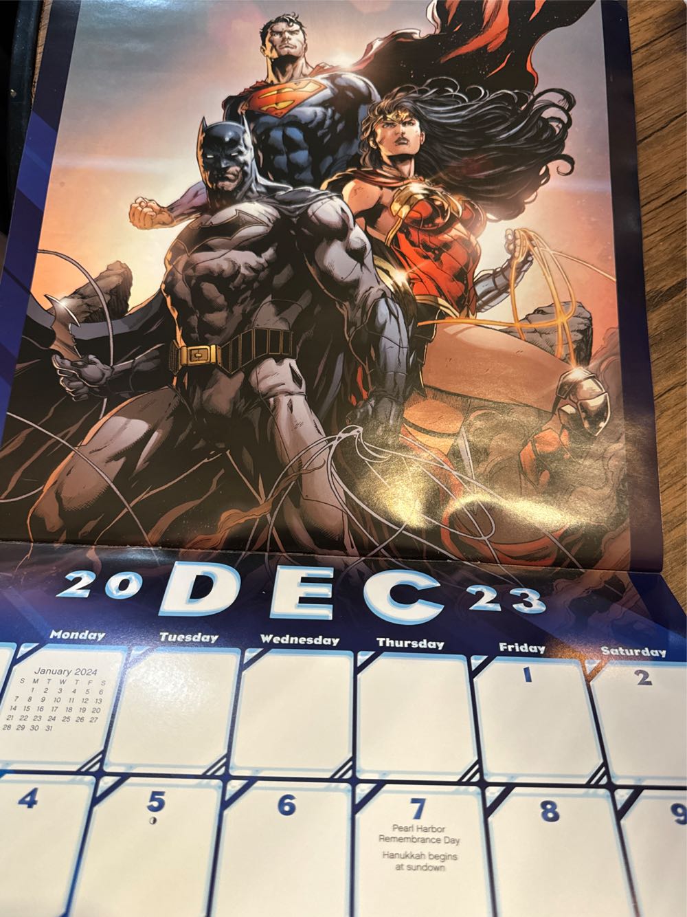 Dc The Justice League Classic Wall Calendar  vinyl figure collectible [Barcode 9781438889764] - Main Image 3