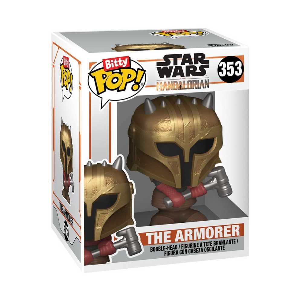 Funko Bitty Pop! The Mandalorian Mini Collectible Toys 4-pack  heavy Infantry Mandalorian The Armorer Bo-katan Kryze & Mystery Chase Figure Styles May Vary - Star Wars: The Mandalorian vinyl figure collectible [Barcode 889698754514] - Main Image 3