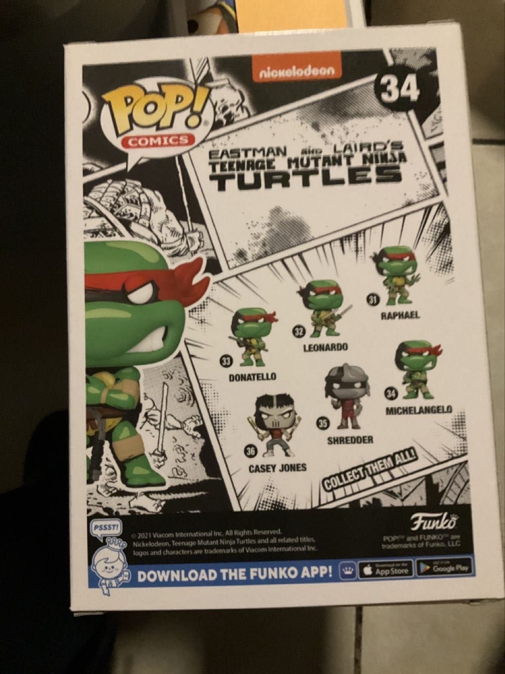 TMNT: Michelangelo, #34 - Teenage Mutant Ninja Turtles vinyl figure collectible [Barcode 889698606530] - Main Image 2