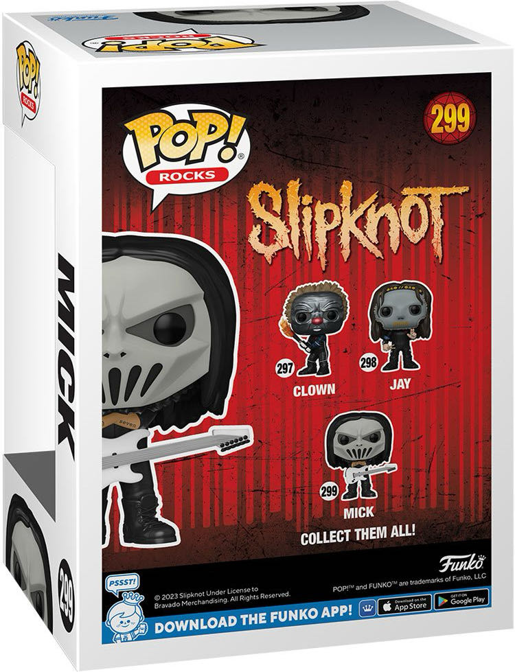 Mick Thompson - 299 - Slipknot - Funko Pop Rocks  vinyl figure collectible [Barcode 889698577670] - Main Image 2