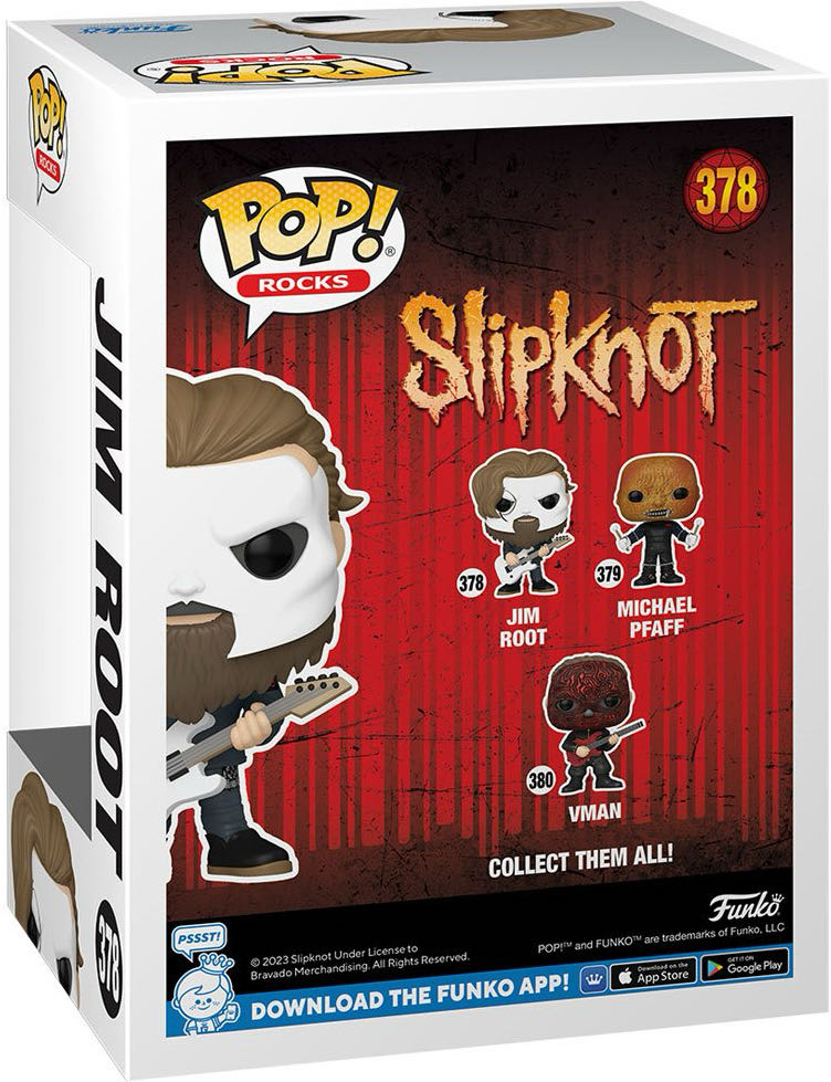 SlipKnot #378 Jim Root  vinyl figure collectible [Barcode 889698674386] - Main Image 2