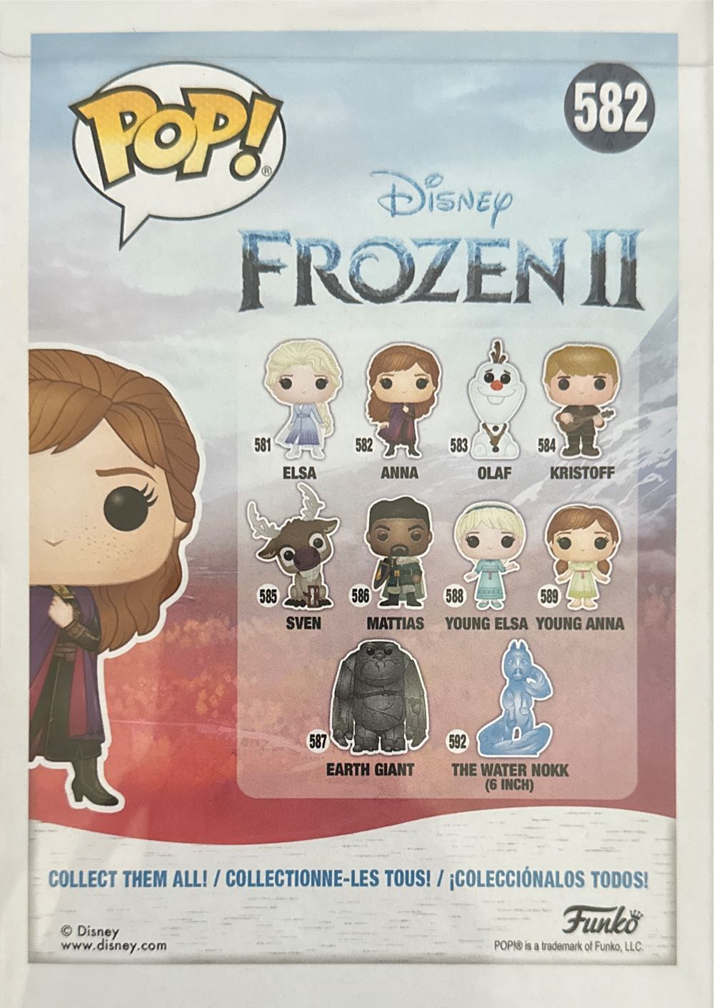 Anna (Travel Gear) 582 - Frozen vinyl figure collectible - Main Image 2