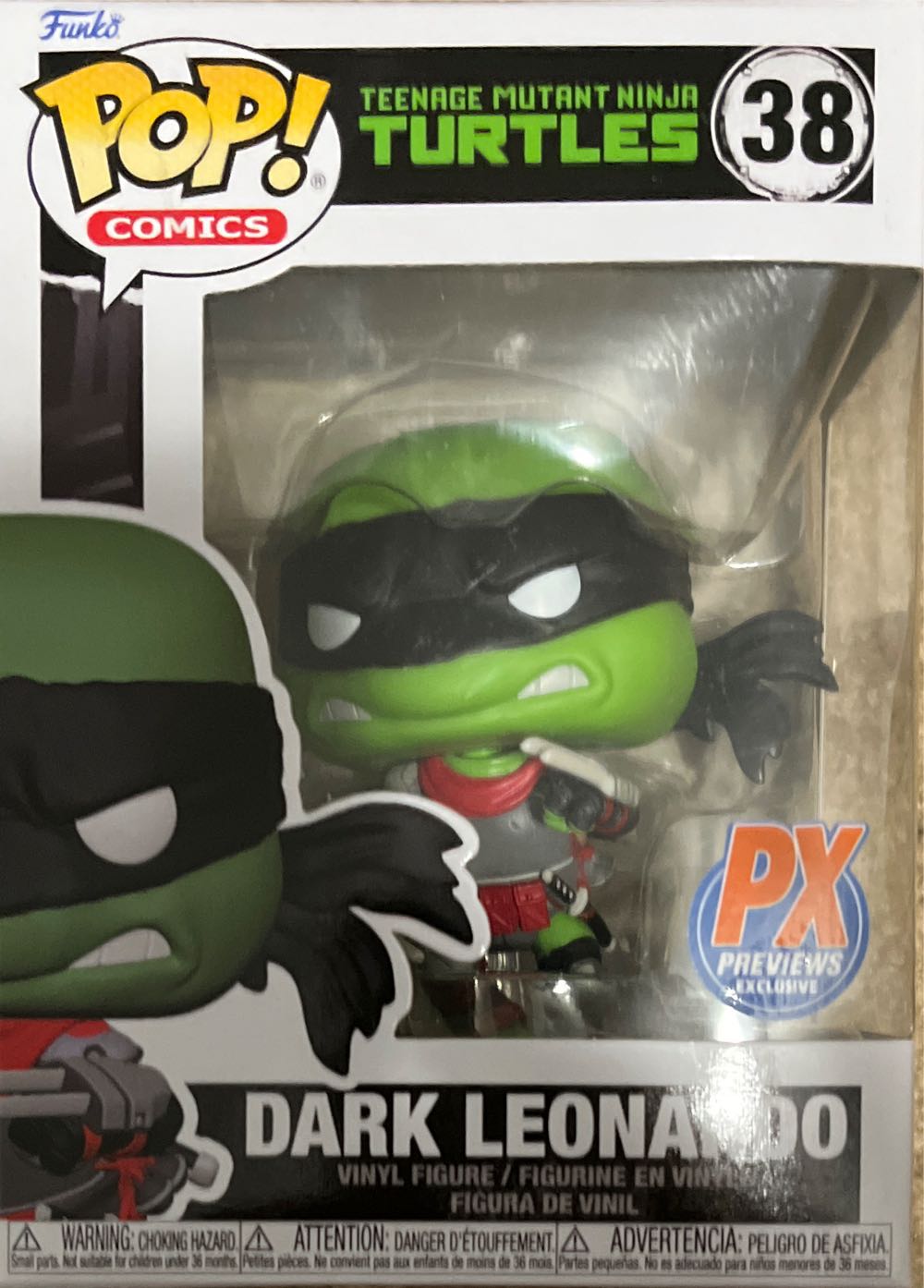 TMNT: Dark Leonardo, #38 - Teenage Mutant Ninja Turtles vinyl figure collectible [Barcode 889698769143] - Main Image 3
