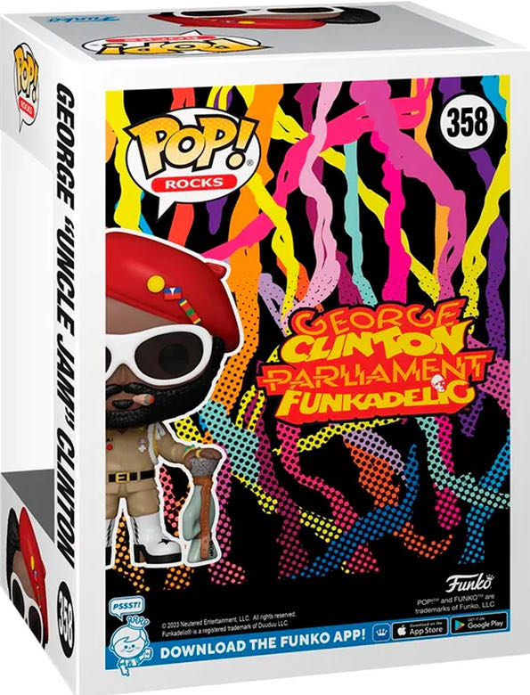 George “Uncle Jam” Clinton  vinyl figure collectible [Barcode 889698753678] - Main Image 2