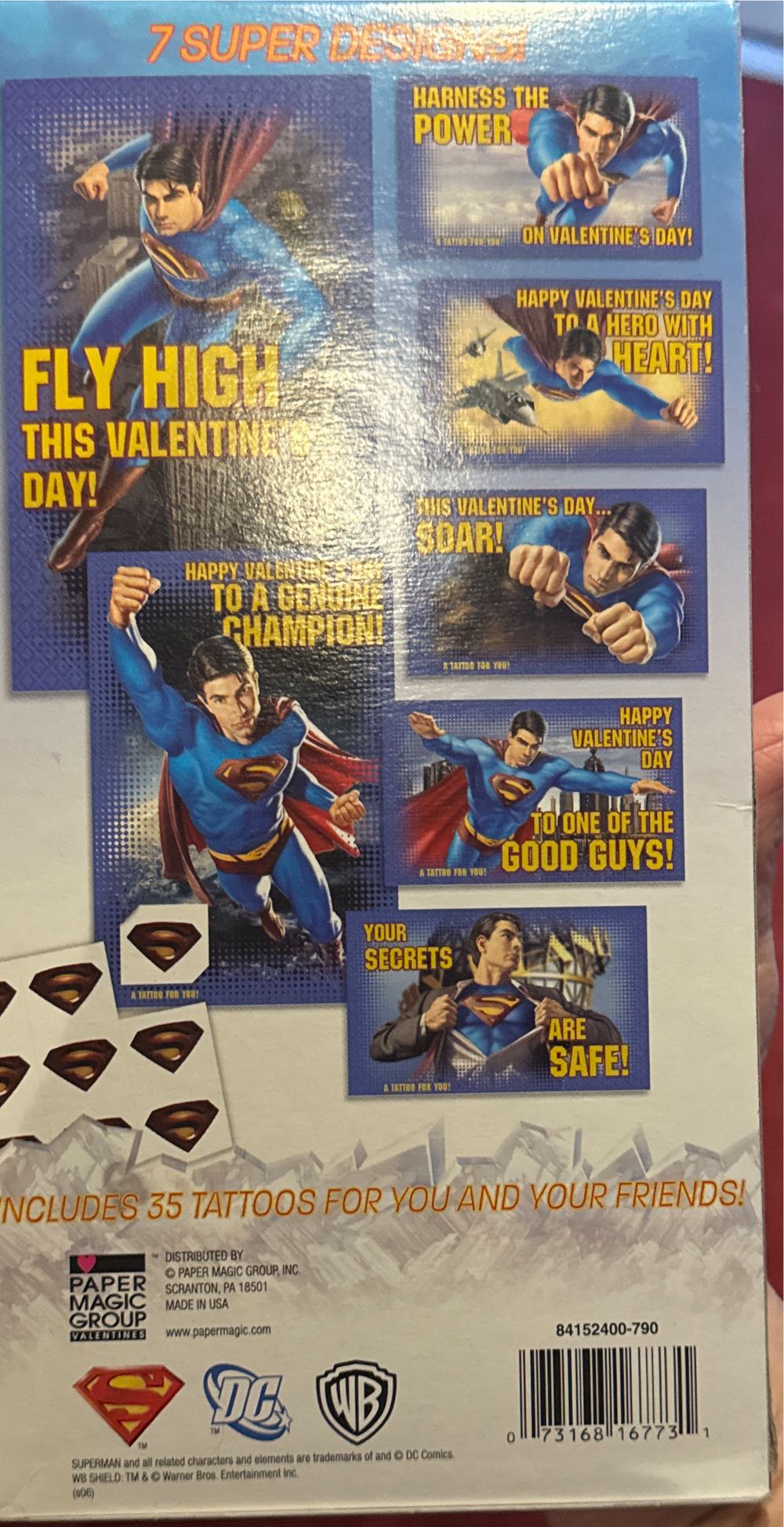 Valentines Tattoos- Brandon Routh Superman  vinyl figure collectible [Barcode 073168167731] - Main Image 2