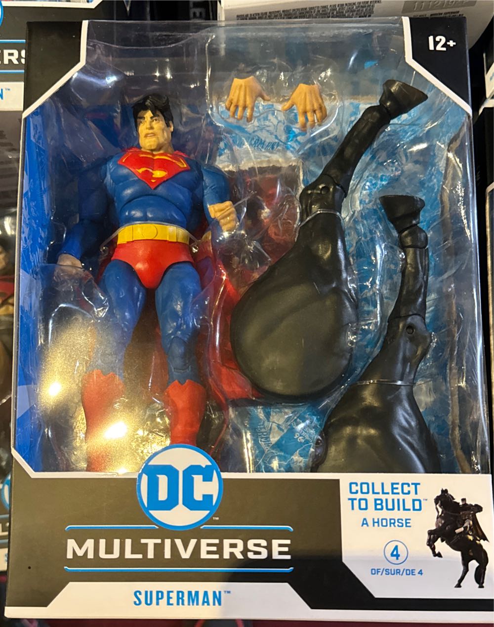 DC Multiverse Batman The Dark Knight Returns: Superman With Build A Horse  vinyl figure collectible [Barcode 787926154399] - Main Image 2