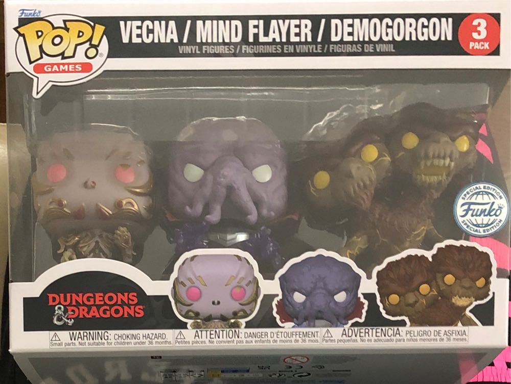 Vecna / Mind Flayer / Demogorgon - Dungeons & Dragons vinyl figure collectible [Barcode 889698746069] - Main Image 2