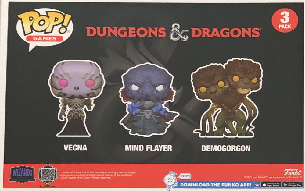 Vecna / Mind Flayer / Demogorgon - Dungeons & Dragons vinyl figure collectible [Barcode 889698746069] - Main Image 3