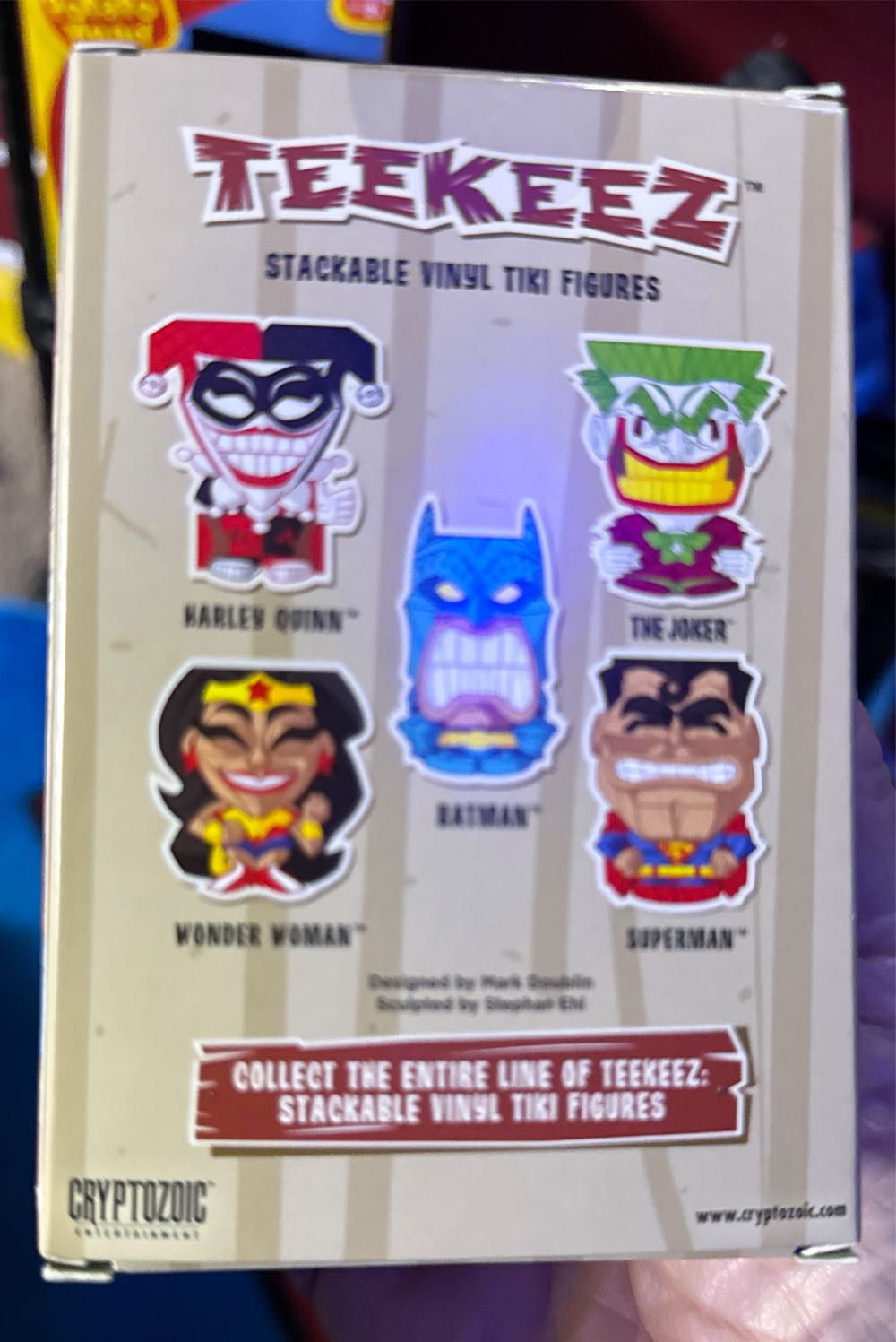 Superman Dc Teekeez Stackable Tiki Cryptozoic Box  vinyl figure collectible [Barcode 814552025790] - Main Image 2