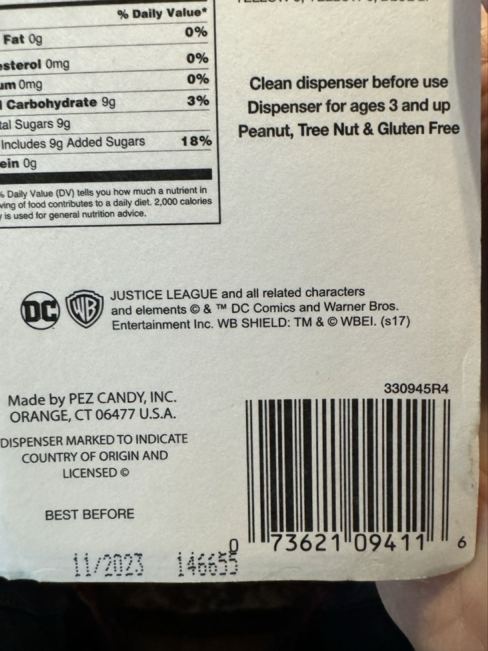 Justuce League Superman Pez Dispenser With Candy  vinyl figure collectible - Main Image 4