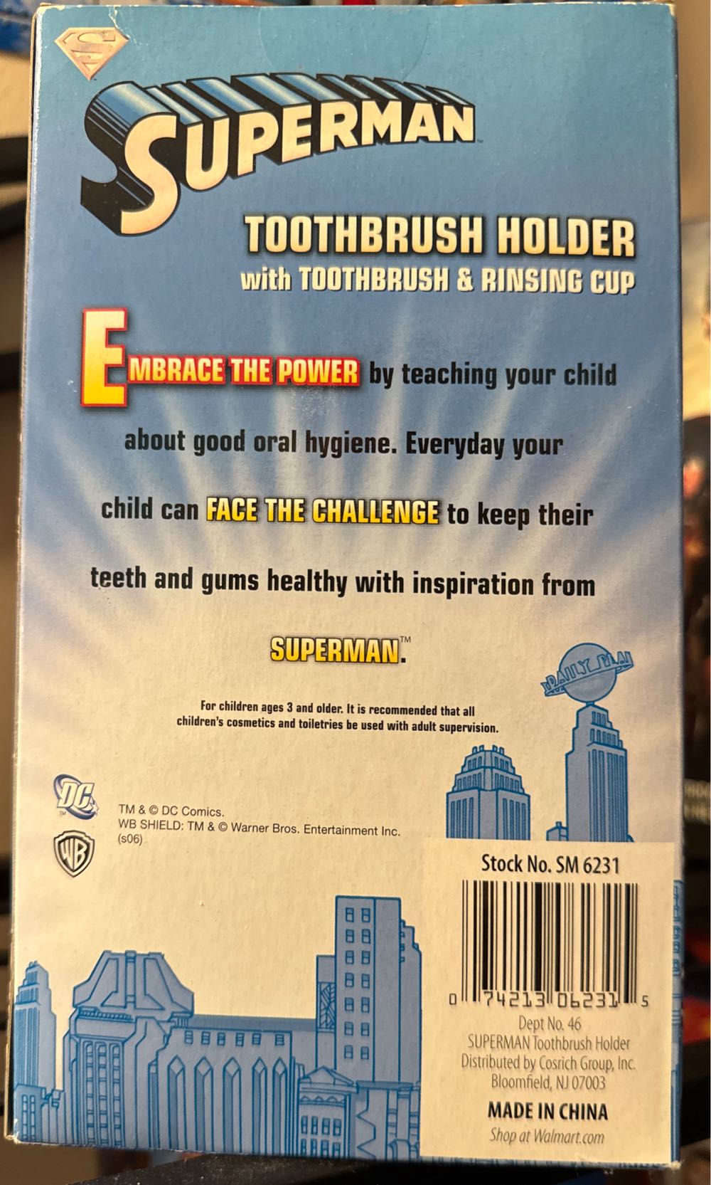 Superman Toothbrush Holder Set  vinyl figure collectible - Main Image 2