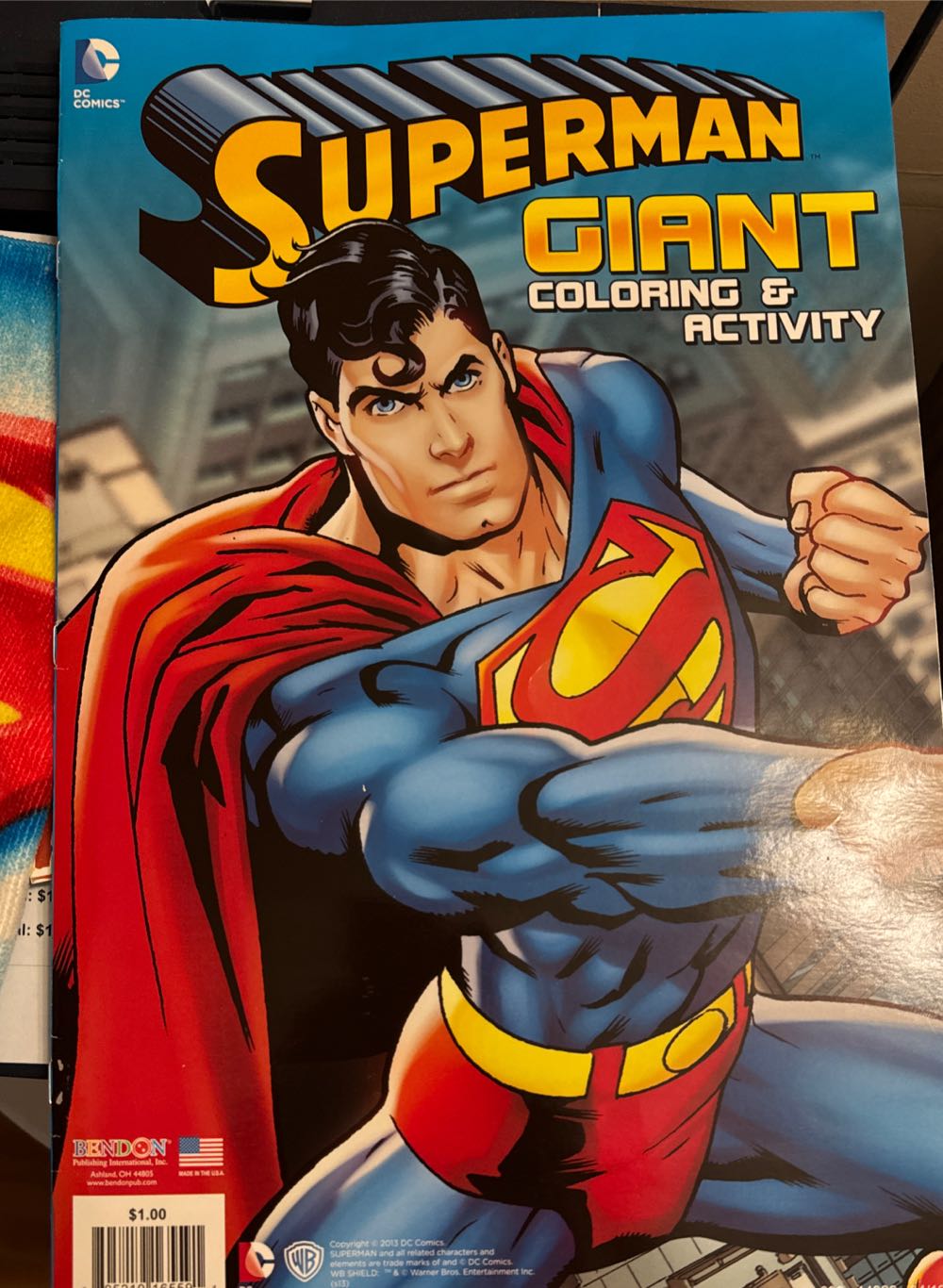 Superman 11x16 Giant Coloring & Activity Book  vinyl figure collectible [Barcode 805219165591] - Main Image 2