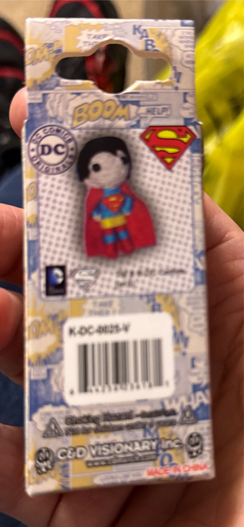 Superman Yarn Doll Keychain - DC Comics vinyl figure collectible - Main Image 2