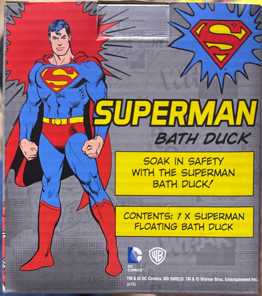 Dc Superman Bath Duck  vinyl figure collectible [Barcode 5032331040368] - Main Image 2