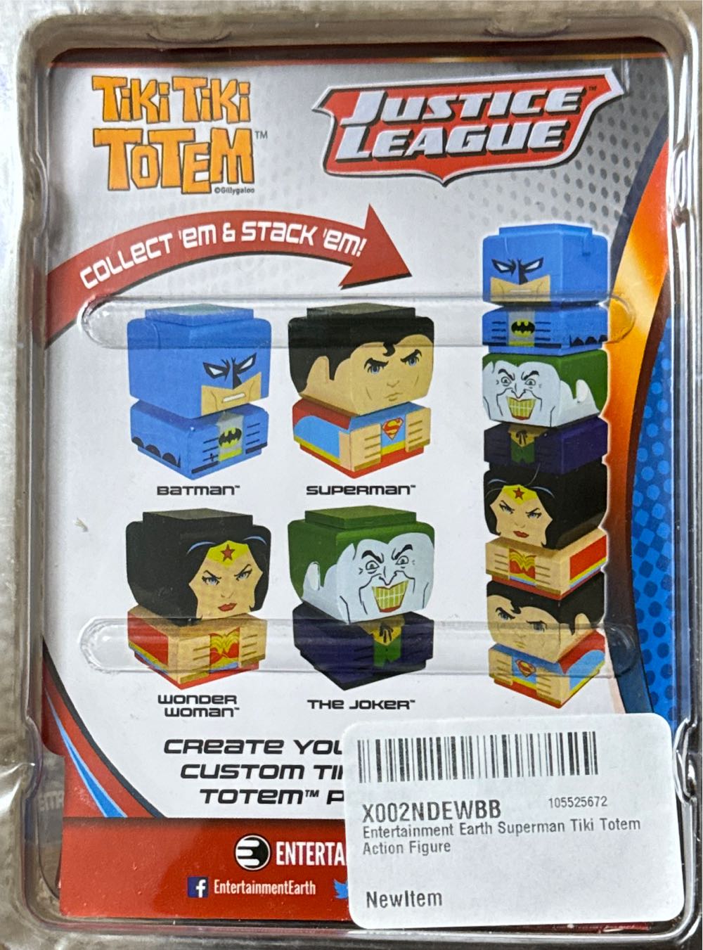 Superman Tiki Totem Action Figure  vinyl figure collectible [Barcode 840417104669] - Main Image 3