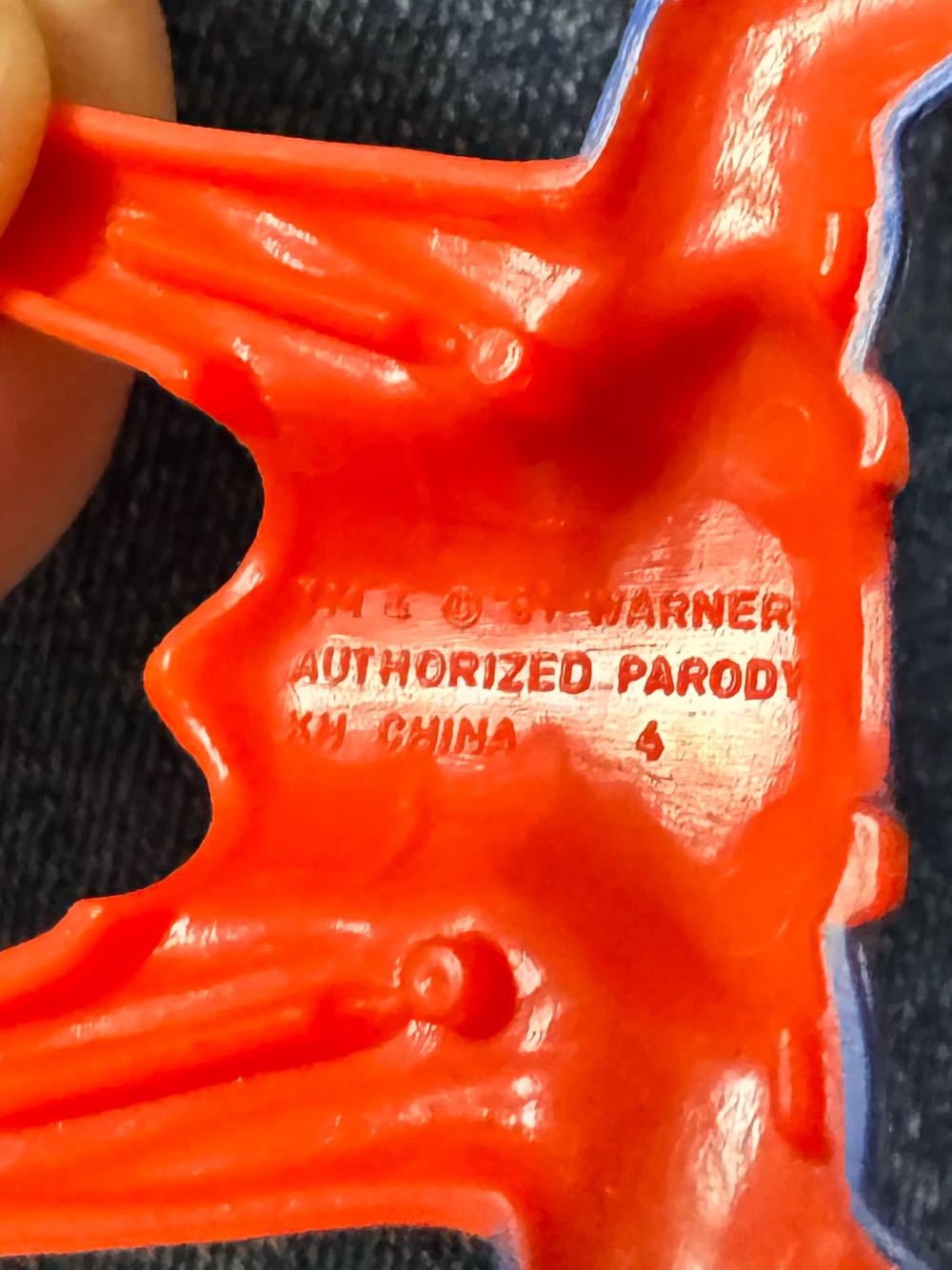 Bugs Super Bunny McDonalds Hero Looney Tunes Superman Suit 3” Action Figure 1991  vinyl figure collectible - Main Image 3