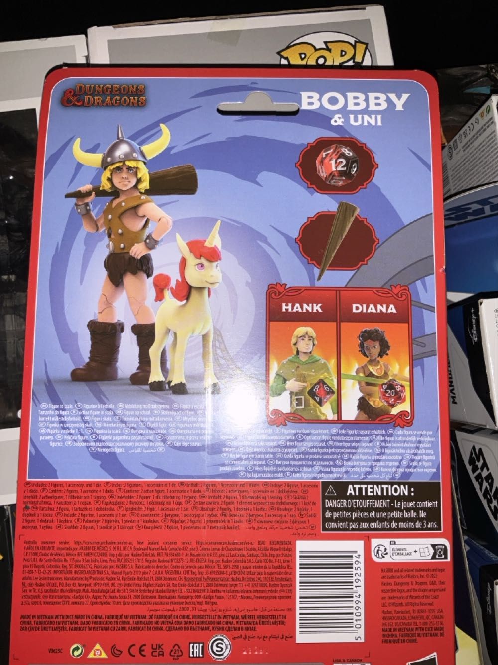 Bobby-Dungeons & Dragons Bobby & Uni - Dungeons & Dragons vinyl figure collectible [Barcode 5010994192594] - Main Image 2