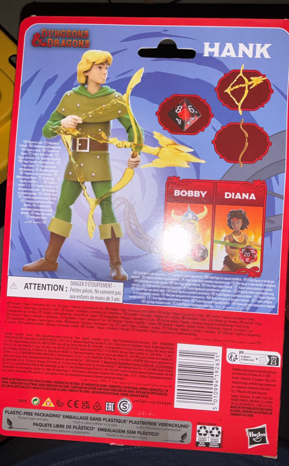 Hank-Dungeons & Dragons: Hank - Dungeons & Dragons vinyl figure collectible [Barcode 5010994192631] - Main Image 2